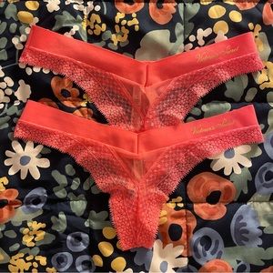 NWT Set of 2 Victoria’s Secret Incredible Thong Panties
